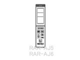 RAR-AJ6｜エアコン用リモコン｜日立