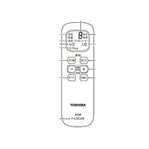 画像: F-LRC04｜リモコン送信器｜F-DLY80 ,用｜扇風機用｜東芝