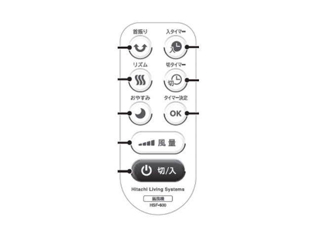 画像1: HSF-600,用代替品｜縦形扇風機 スリムファン用リモコン｜日立